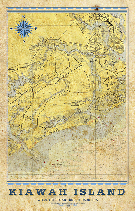 Kiawah Island, South Carolina Nautical Chart
