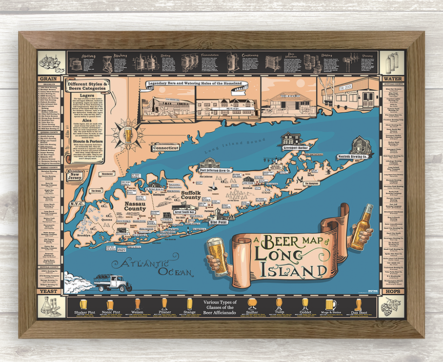 Long Island Brewery Map