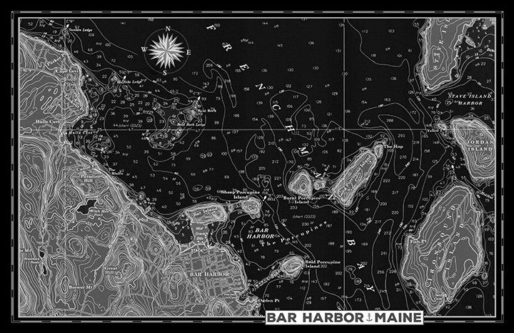Bar Harbor Nautical Chart