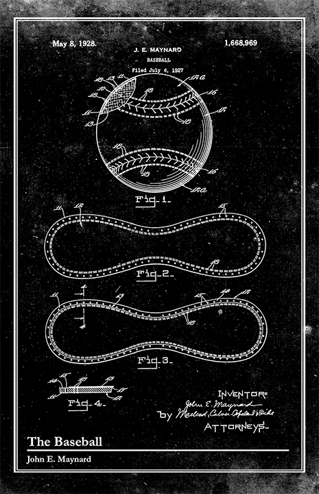 Baseball Glove-Patent Invention Art
