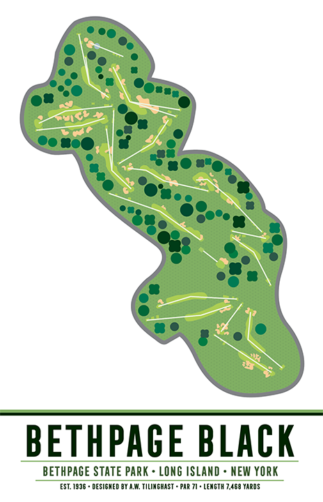 Bethpage Black Golf Course Map