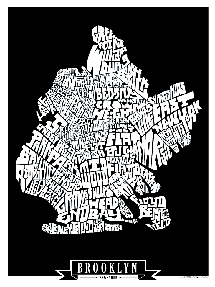 Brooklyn Solid Colors Type Map