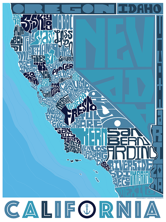 California Counties Type Map