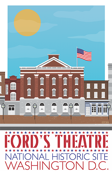 Ford's Theatre, Washington D.C. Illustration