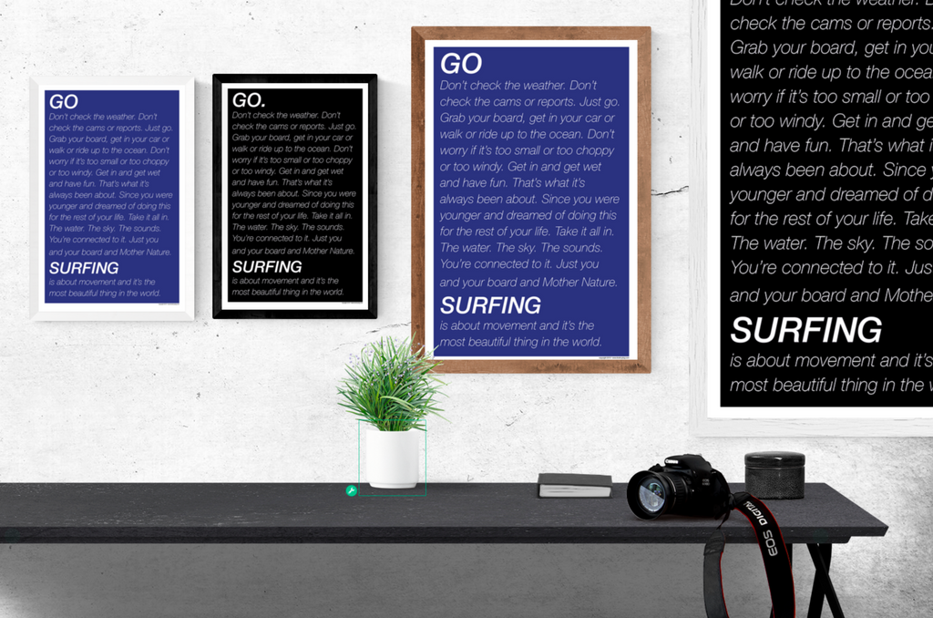 GO SURFING Inspiration Poster