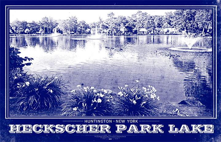 Heckscher Park Vintage Travel Poster