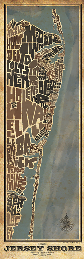 Jersey Shore NORTH Type Map