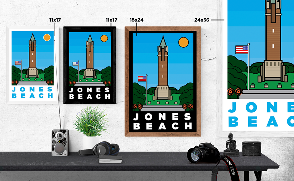 Jones Beach Water Tower: Thick Line Series