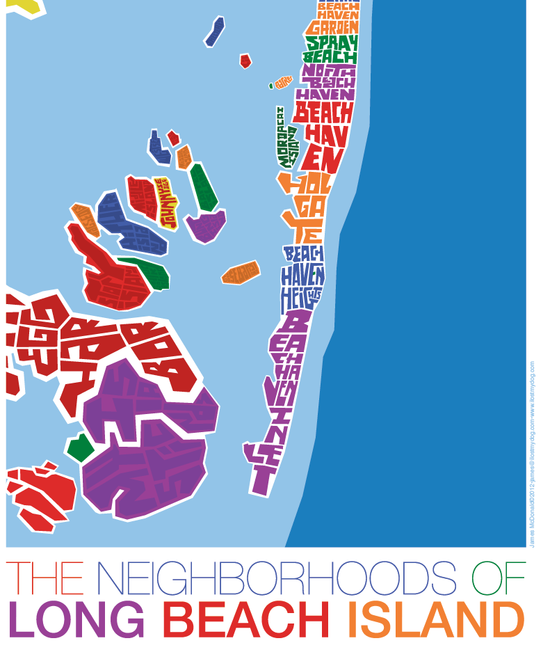 Long Beach Island New Jersey Type Map