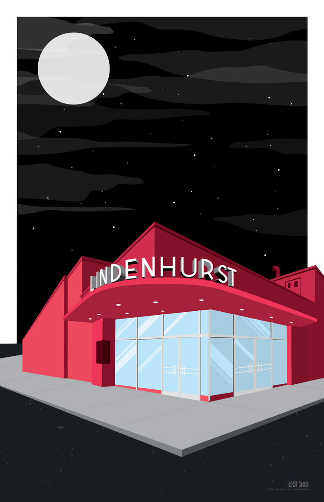 Lindenhurst Movie Theatre Illustration