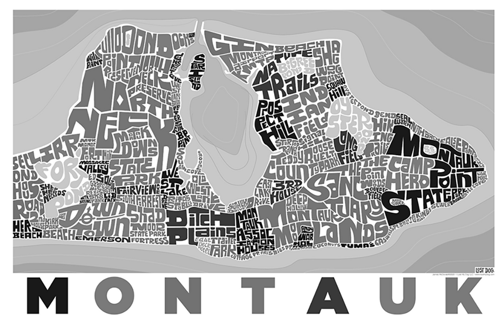 Montauk, Long Island Type Map