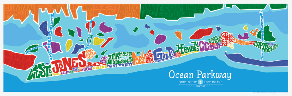 Ocean Parkway Type Map