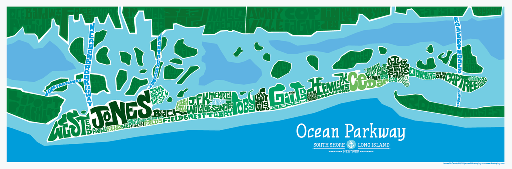Ocean Parkway Type Map