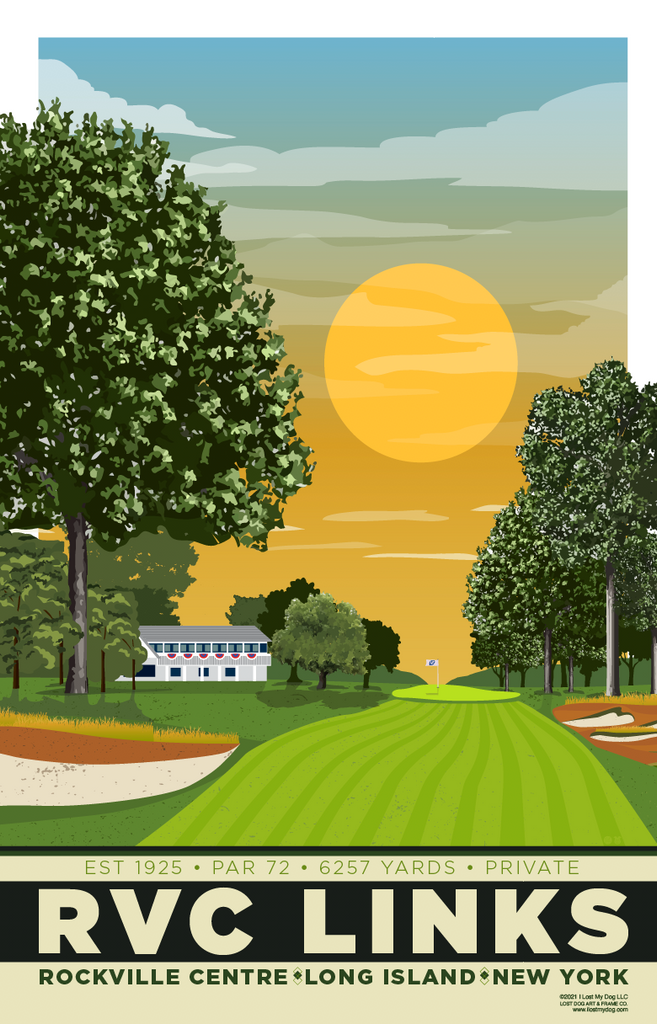RVC LINKS Golf Course Illustration