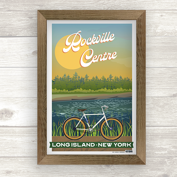 Rockville Centre Bike Ride Illustration