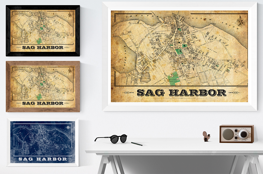 Sag Harbor Vintage Map