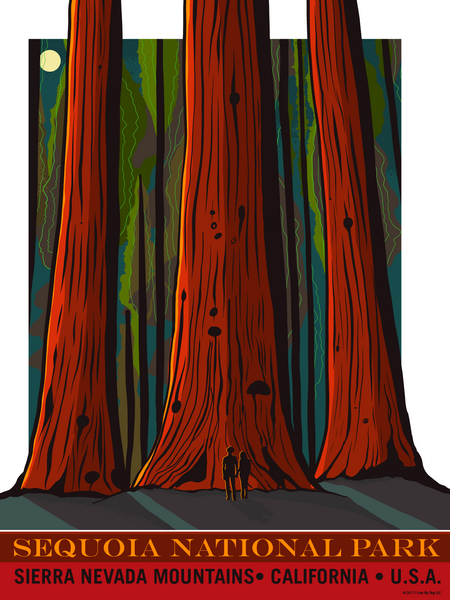 HIGH-RESOLUTION ARTWORKドラグーンオブレッドアイズ PSA Sequoia_national_park_18x24_fr