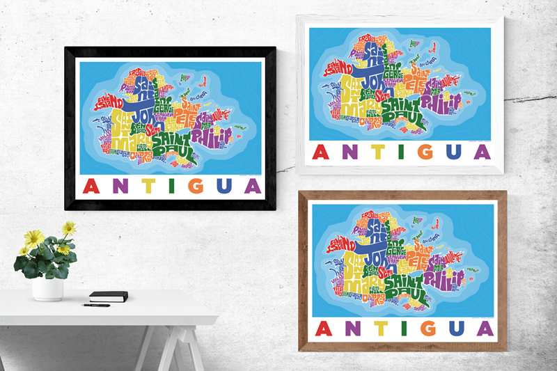 Antigua Type Map