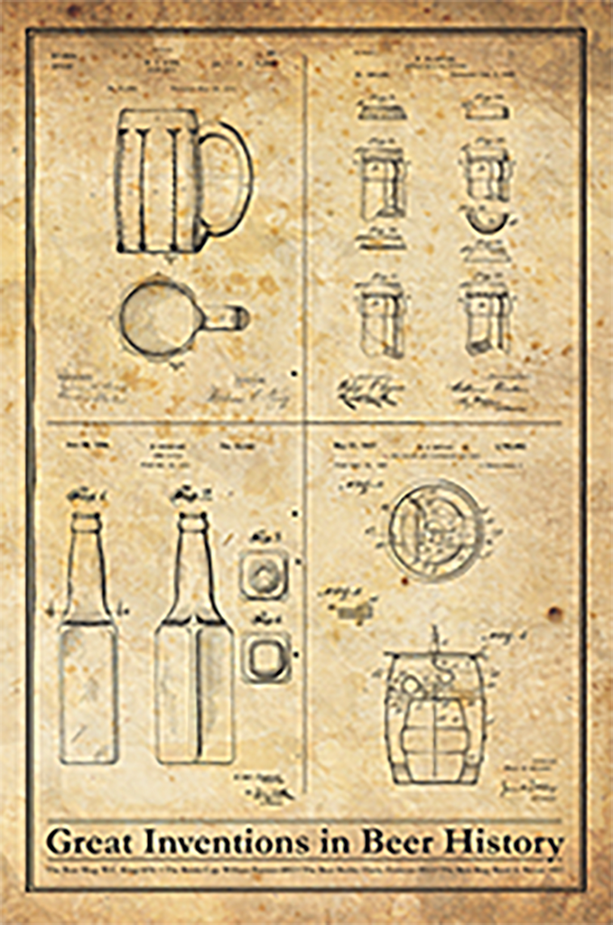 Great Inventions in Beer History-Patent Invention Art