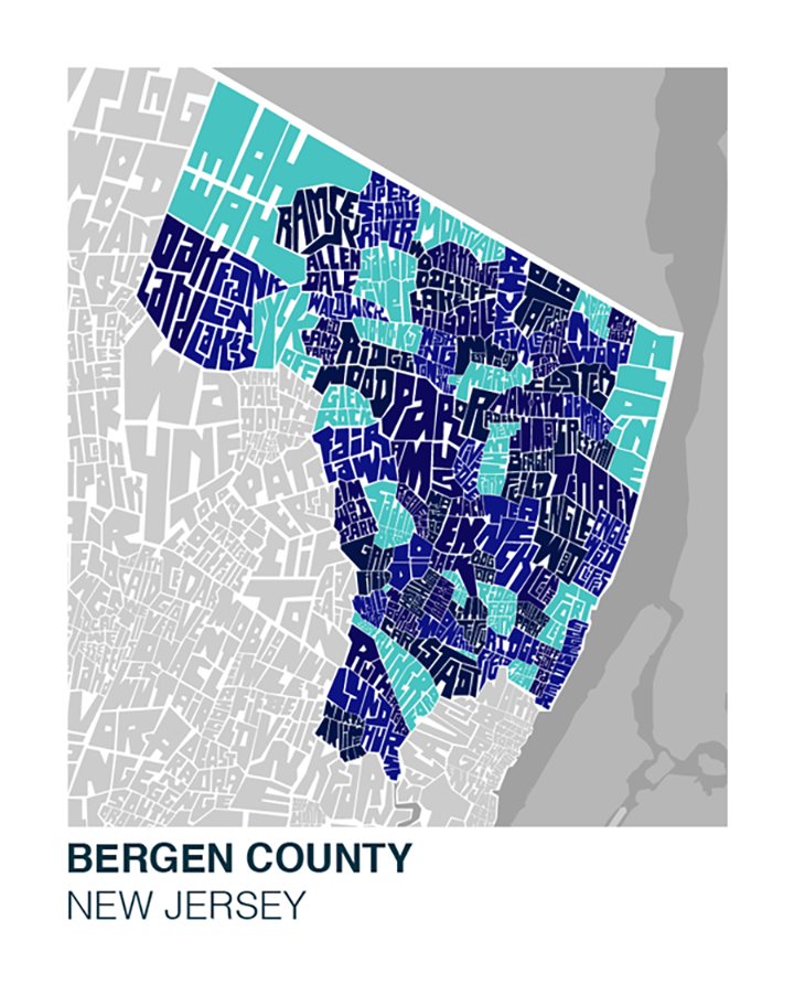 Bergen County Neighborhood Type Map