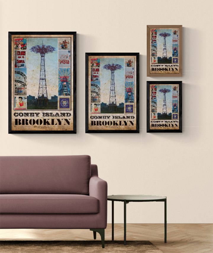 Coney Island Vintage Travel Poster