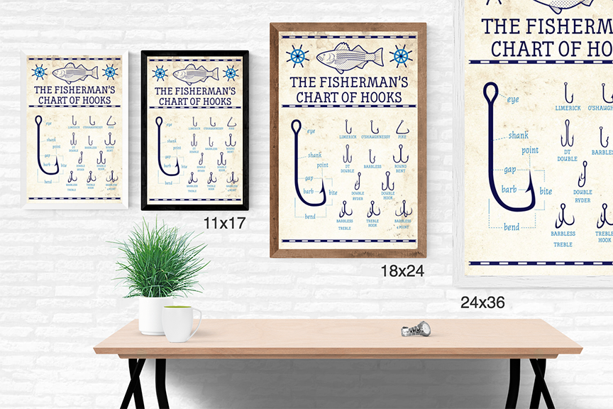 Fisherman's Chart of Hooks