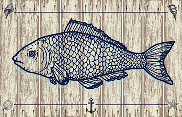 Bold Fish Print