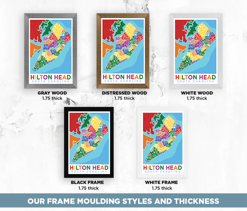 Hilton Head Neighborhoods And Landmarks Type Map