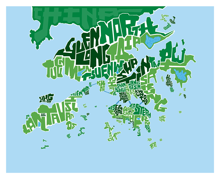 Hong Kong District Type Map