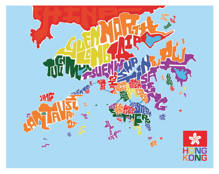 Hong Kong District Type Map