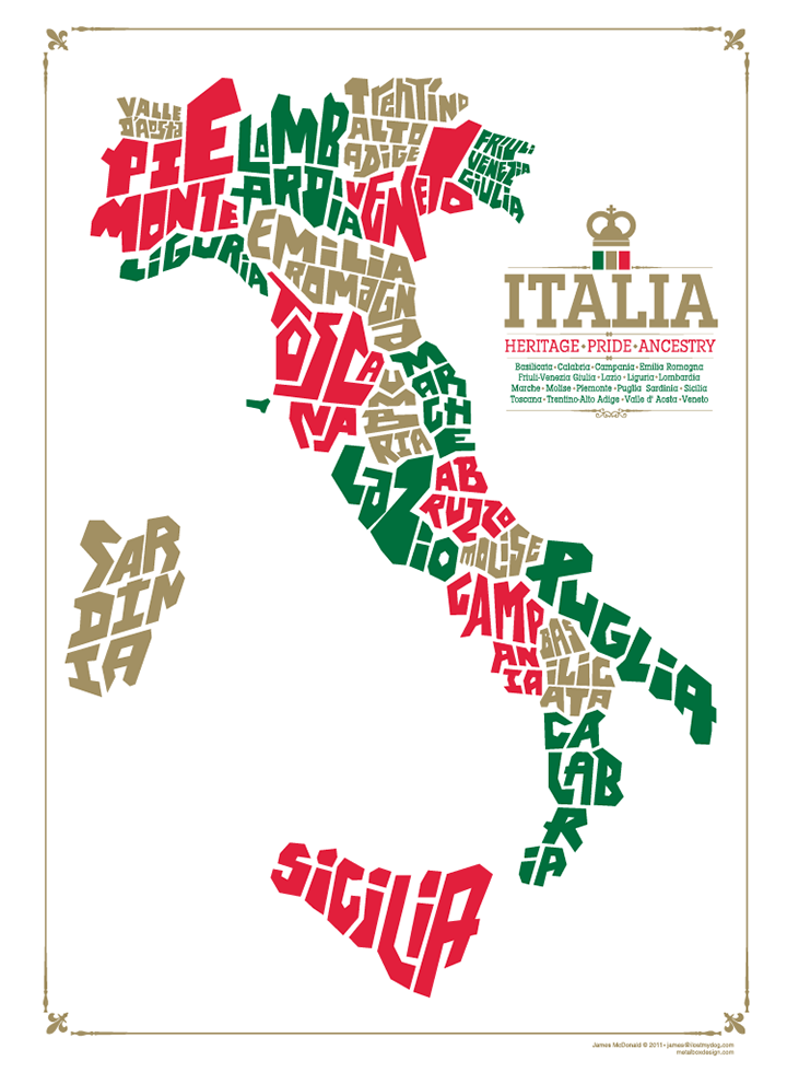 Italy Type Map