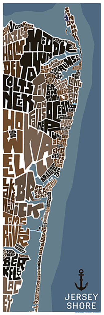Jersey Shore NORTH Type Map