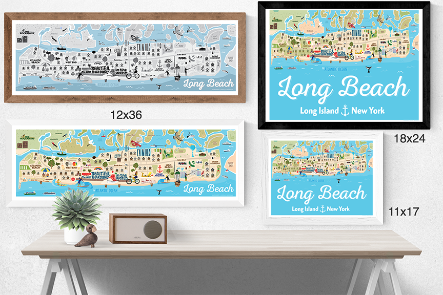 Long Beach Illustrated Map