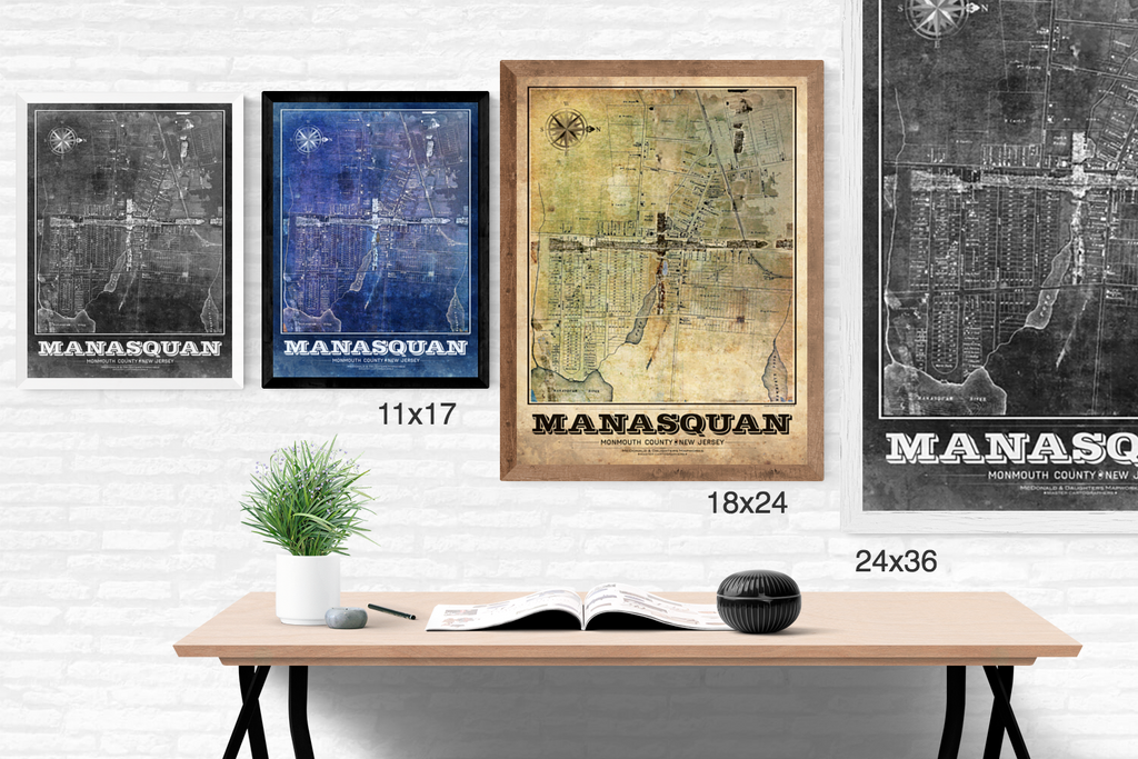 Manasquan Vintage Remixed Map