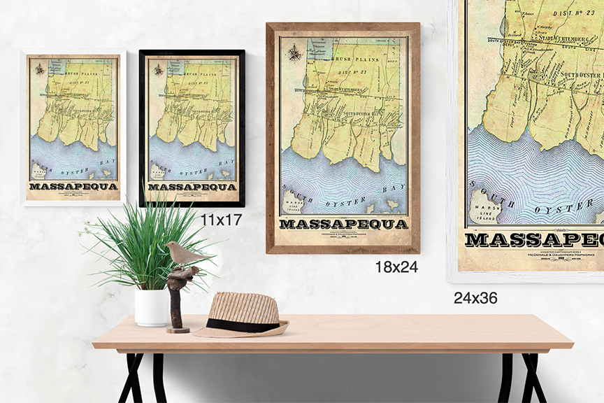 Massapequa Vintage Map