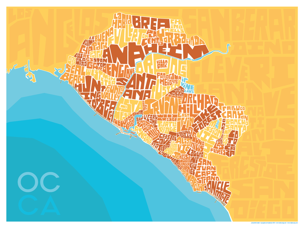 Orange County Type Map
