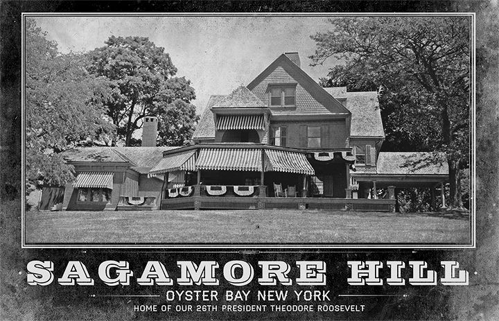 Sagamore Hill Vintage Travel Poster