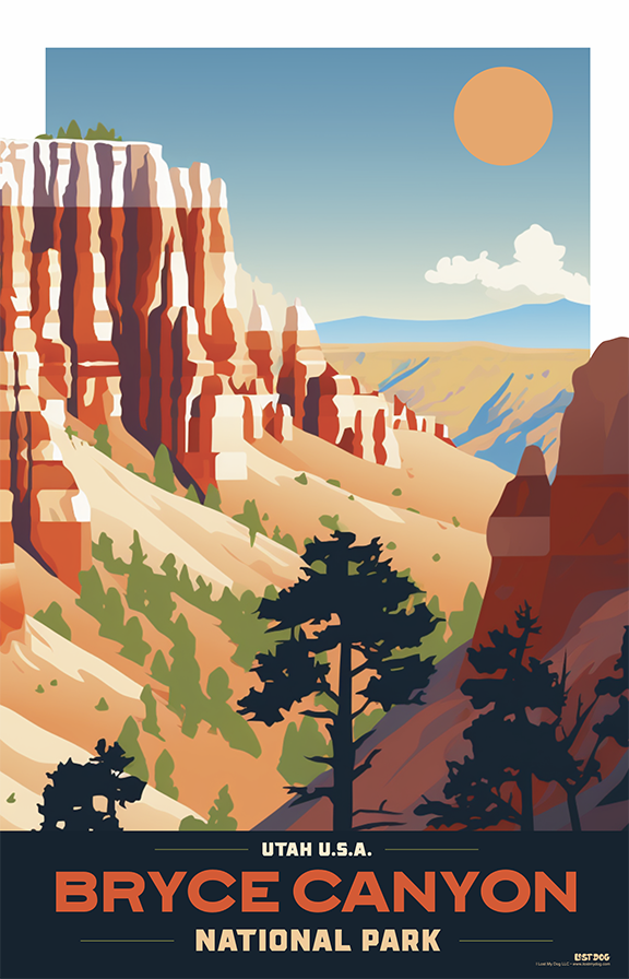 Bryce Canyon National Park Illustration