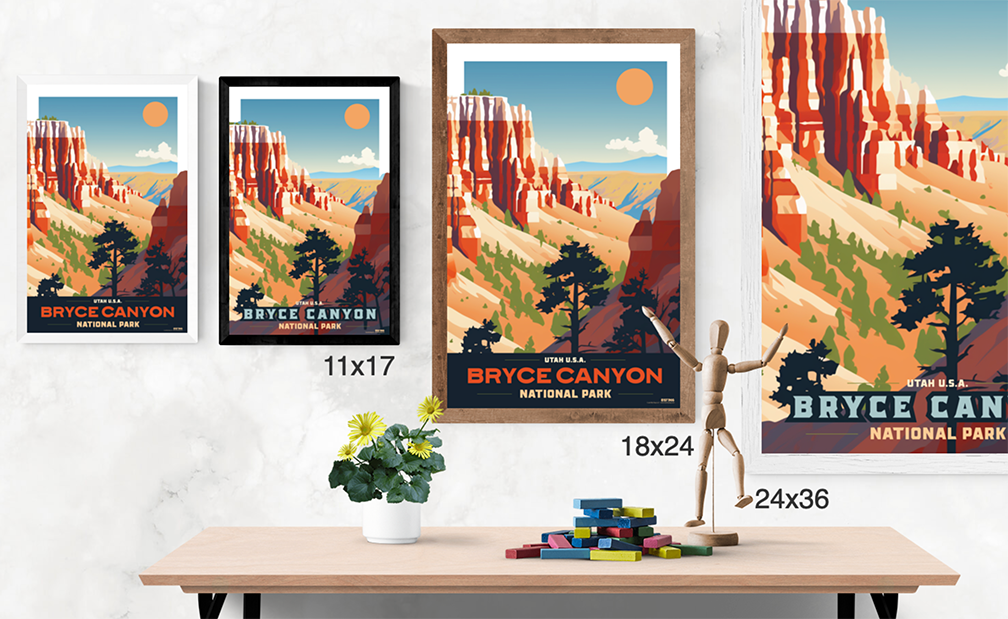 Bryce Canyon National Park Illustration