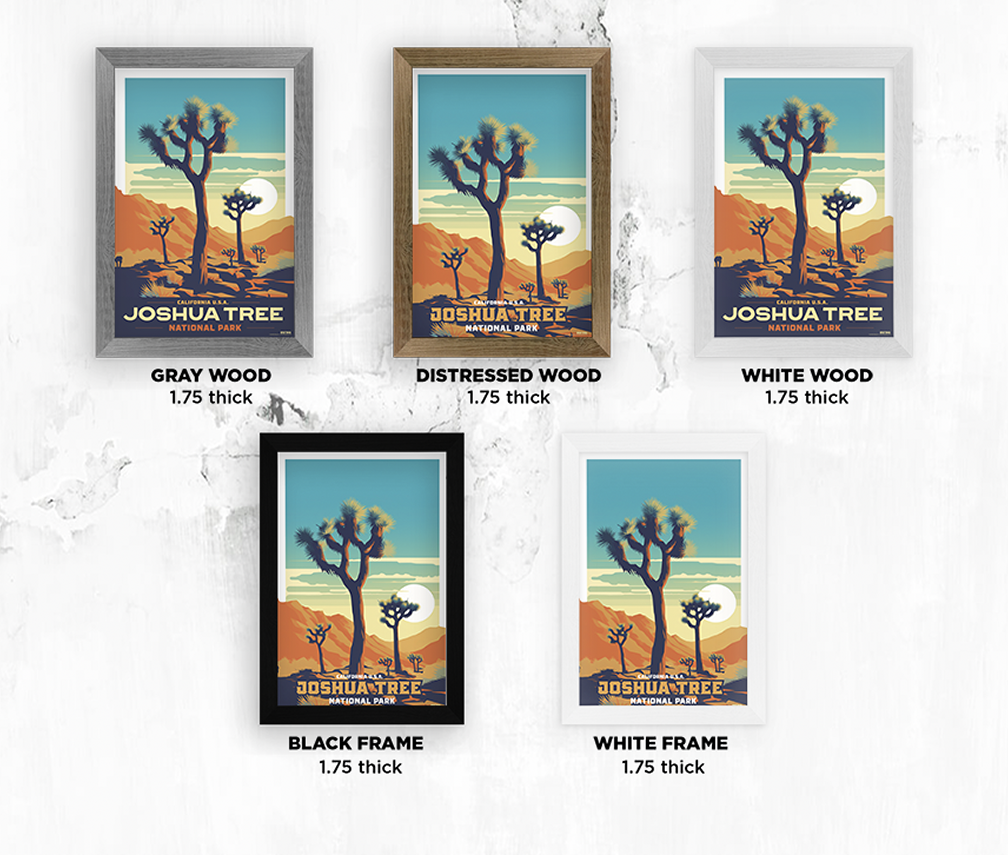 Joshua Tree National Park Illustration – LOST DOG Art & Frame Joshua Tree National Park Illustration – LOST DOG Art & Frame