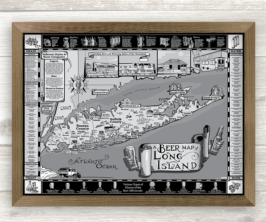 Long Island Brewery Map