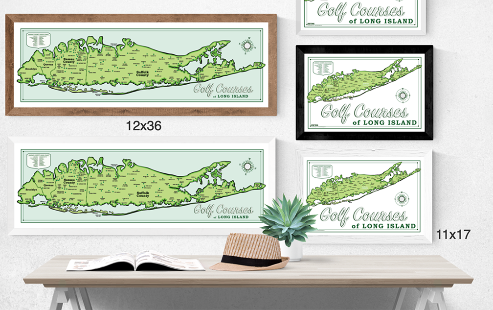 Long Island Golf Course Map