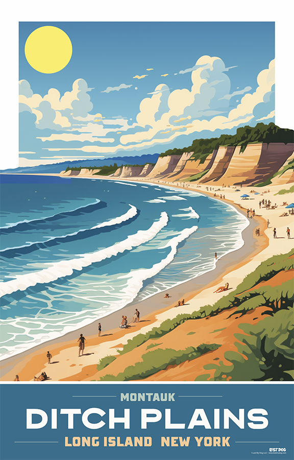 Montauk Dunes Illustration