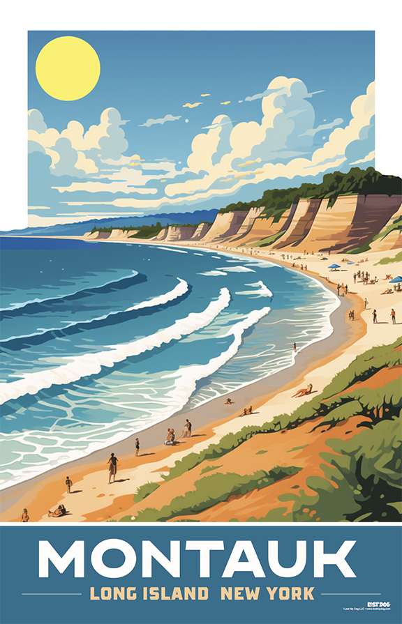 Montauk Dunes Illustration