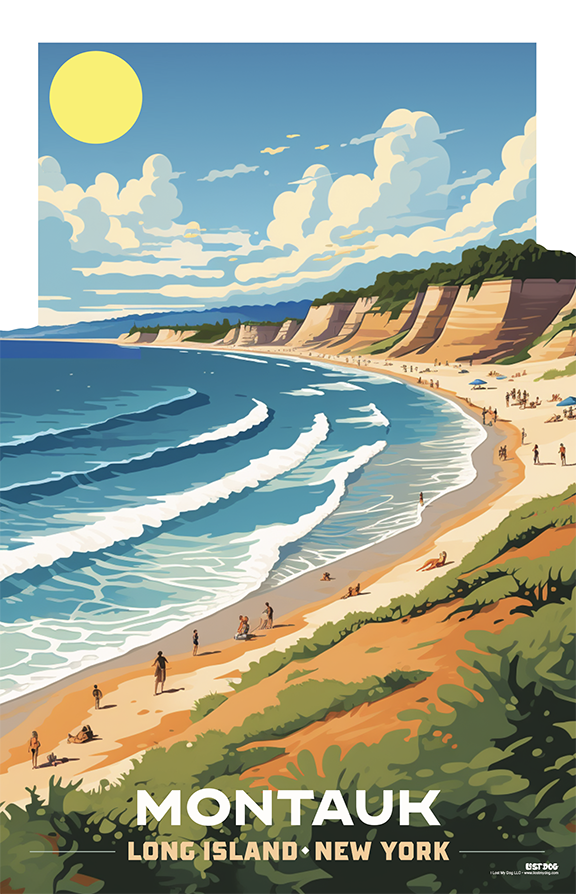 Montauk Dunes Illustration