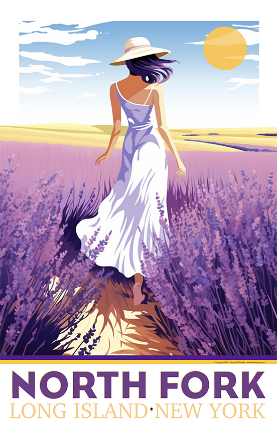 North Fork Lavender Farm Illustration