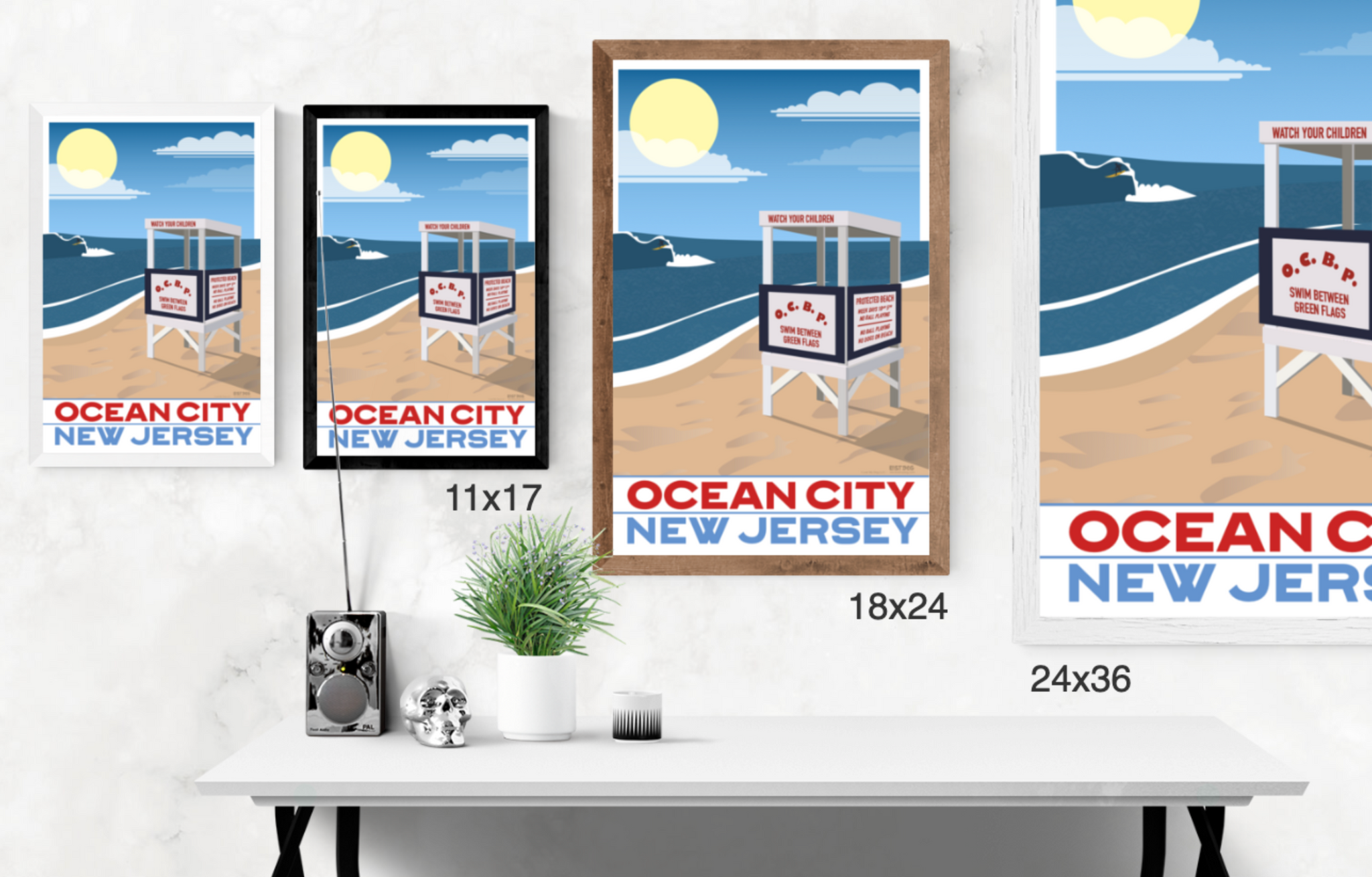 Lifeguard Stand: Ocean City, New Jersey – LOST DOG Art & Frame