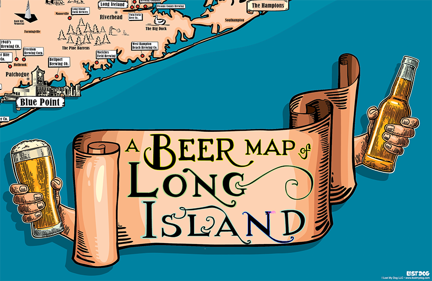 Long Island Brewery Map