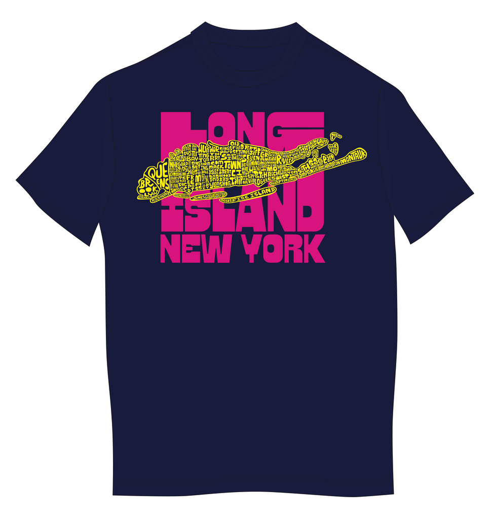 Copy of Long Island Type Map T-Shirt Vol 2