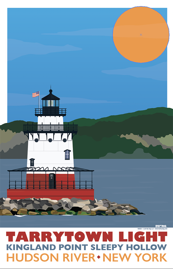 Tarrytown Lighthouse Illustration